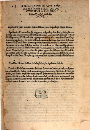 De vita Apollonii Tyani