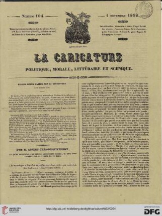 Numéro 104 (1 Novembre 1832)