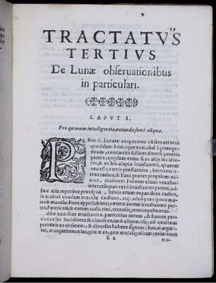 Tractatvs tertivs. De Lunæ obseruationibus in particulari