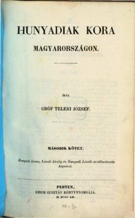 Hunyadiak kora Magyarországon, 2