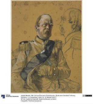 Otto Graf von Bismarck-Schönhausen. Studie zum Gemälde "Krönung Wilhelms I. in Königsberg"
