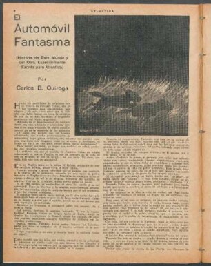 El automóvil fantasma : (Historia de este mundo y del otro, especialmente escrita para Atlántida)