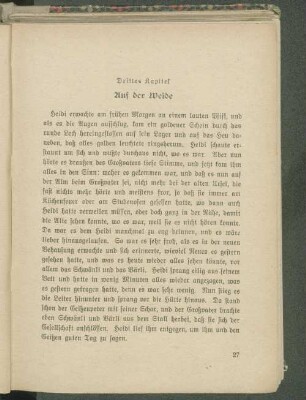 Drittes Kapitel Auf der Weide