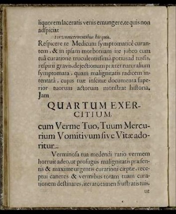 Quartum Exercitium.