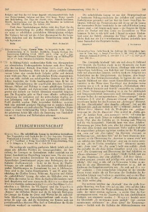 248-249 [Rezension] Liturgisches Jahrbuch; 2.1952