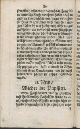 II. Nutz / Wieder die Papisten.