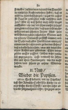 II. Nutz / Wieder die Papisten.