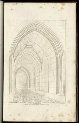 Ansicht der Halle am westlichen Eingange der Kirche