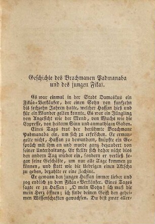 Tausend eine Nacht : Arabische Erzählungen, 2. Tausend eine Nacht : Arabische Erzählungen