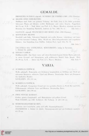 Varia (Nr. 13-20) mit Abbildung 12