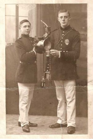 Neusser Jägerkorps: Trinkhorn, um 1900