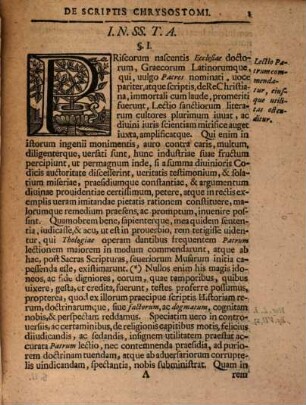 Avspiciis Rectoris Magnificentissimi Serenissimi Principis Ac Domini, Dn. Friderici Avgvsti, Principis Regii, Et Elect. Sax. Heredis, De Scriptis Chrysostomi
