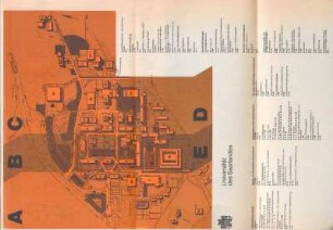 Lageplan Universität des Saarlandes
