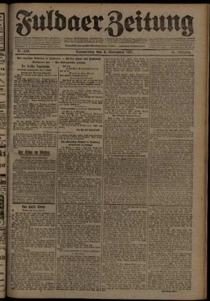 Ausgabe vom Donnerstag, den 08. November 1917.