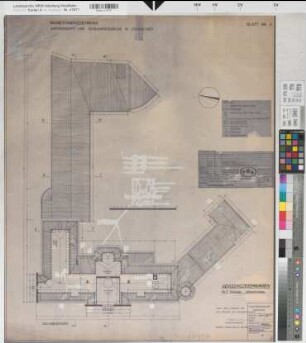 Lüdenscheid, Amtsgericht und Gefängnisgebäude, Dachgeschoss, Revisionszeichnungen