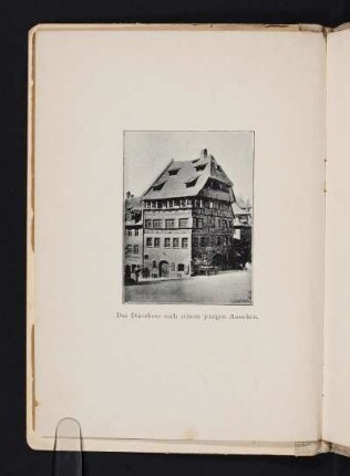Das Dürerhaus nach seinem jetzigen Aussehen.