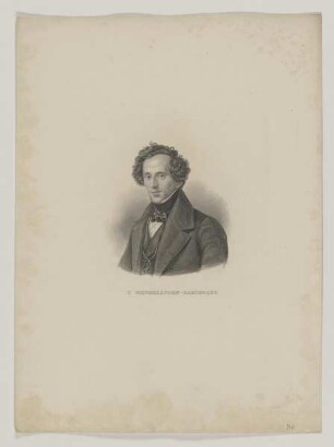 Bildnis des F. Mendelssohn-Bartholdy