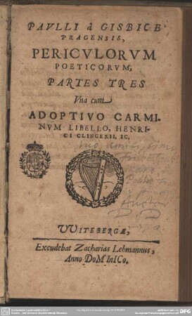 Periculorum poeticorum partes tres