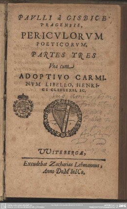 Periculorum poeticorum partes tres