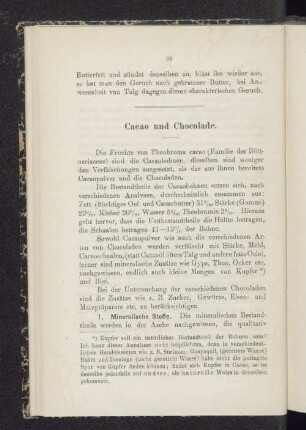 Cacao und Chocolade.