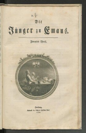 Theil 2: Die Jünger zu Emaus