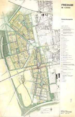 Hansjakob, Gottfried; München - Freiham; Wohngebiet Freiham, München - Grünordnungsplan (Grundriss)