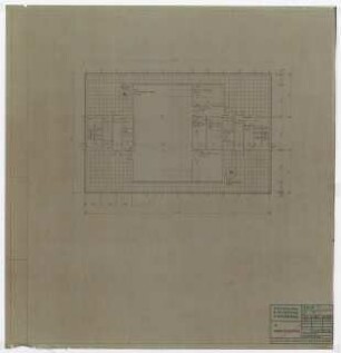 Hochschulbibliothek, Karlsruhe Neubau: Grundriss 12.OG, 1:100