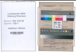 Entnazifizierung Wilhelm Isselhorst , geb. 19.10.1904 (Inspektor)