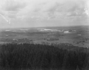 Landschaft : Blick vom Billing Berg auf eine bewaldete Landschaft