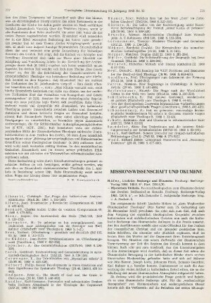 778-782 [Rezension] Höfer, Liselotte, Seelsorge und Ökumene