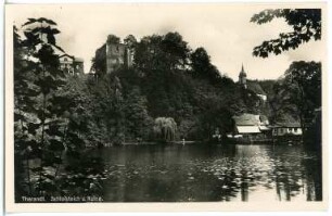Tharandt. Schlossteich und Ruine