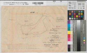 Schwitten (Menden), Teilung des Altekamps, Brouillonkarte