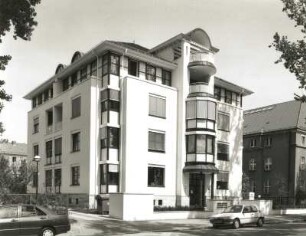 Dresden-Striesen, Haydnstraße 21. Wohnhaus. Um 1993. Straßenansicht