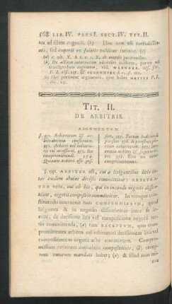 Tit. II. De Arbitris