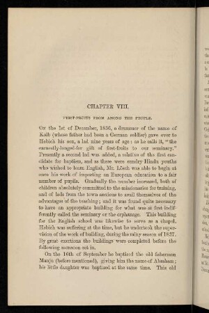 VIII. First-fruits from among the people
