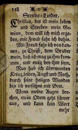 Sterbe-Lieder.