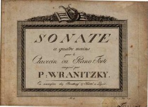 Sonate à quatre mains pour le clavecin ou piano forte