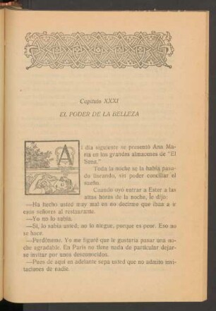 Capítulo XXXI - El poder de la belleza
