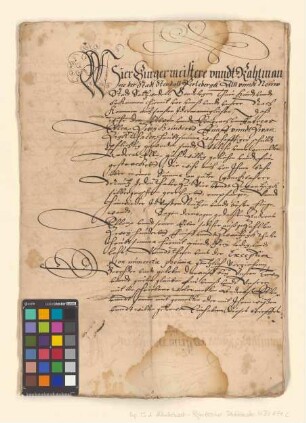 Altmärkische und prignitzsche Städte verschreiben sich Andreas Elle über 225 Taler.