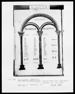 Evangeliar, Kanontafel IV