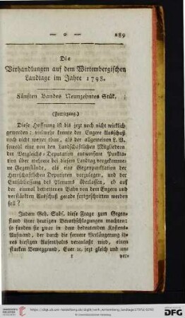 Fuenften Bandes Neunzehntes Stuek.