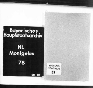 Weisungen Montgelas' an Gabriel de Bray in St. Petersburg (eigh. Entwürfe)