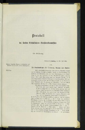 Protokoll der fünften Elbschiffahrts-Revisionskommision. 12ᵗᵉ Konferenz.