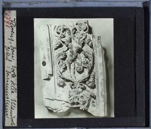 Florenz, S. Maria del Fiore (Dom),Florenz, S. Maria del Fiore, Porta della Mandorla (Nordseite),di Cambio, Grabmal von Papst Bonifatius VIII. (Florenz Opera del Duomo) : Detail