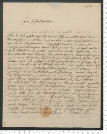 Brief von Carl Friedrich Philipp von Martius an Adelbert von Chamisso
