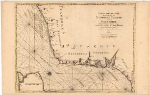 Carte Particulière des Costes de Flandres, de Picardie et de Normandie