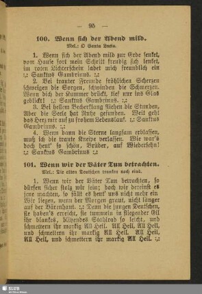 101. Wenn wir der Väter Tun betrachten
