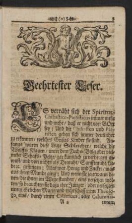Geehrtester Leser.