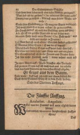 Der Fünffte Auffzug.