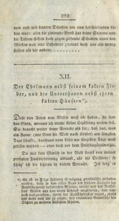XII. Der Edelmann nebst seinem kalten Fieber, ...